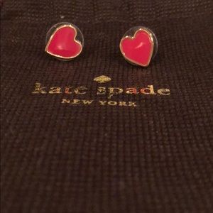 Kate Spade Pink Heart Earrings